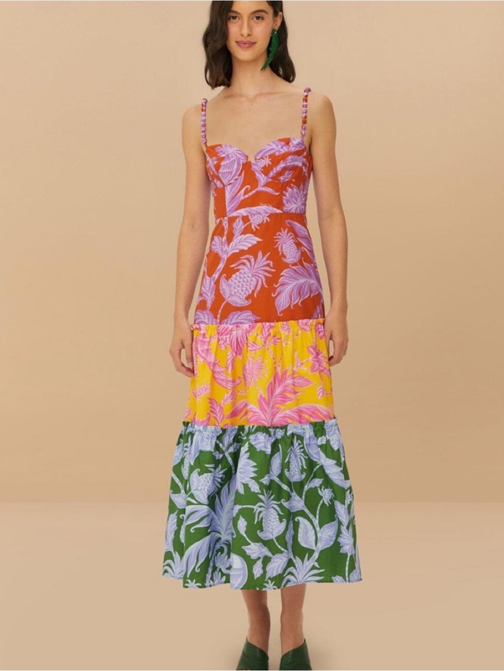 Farm rio tropical swing midi dress
